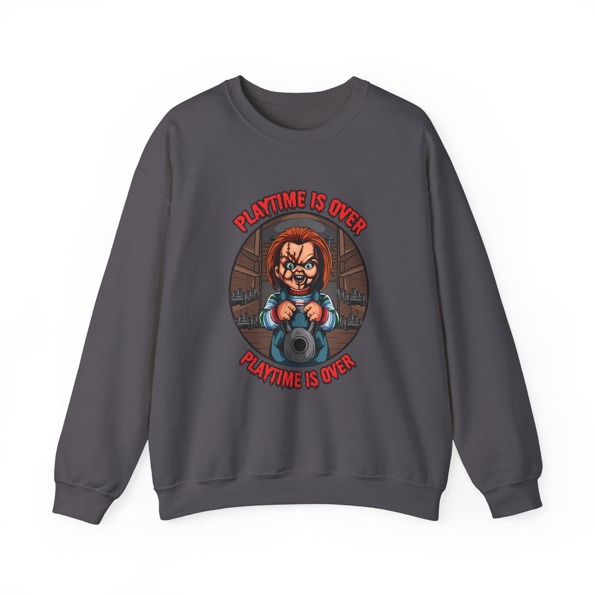 Playtime Is Over Unisex Crewneck Sweatshirt