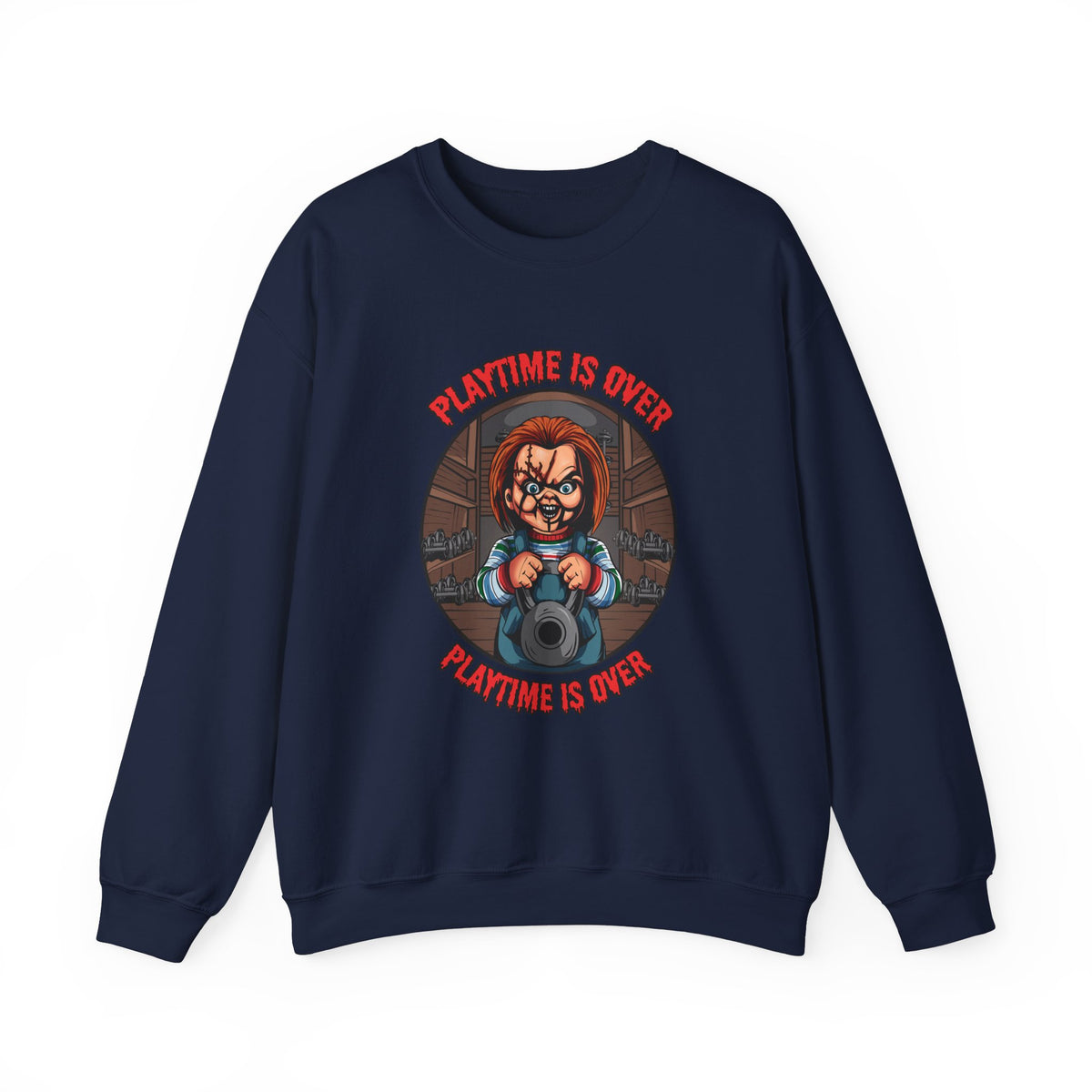 Playtime Is Over Unisex Crewneck Sweatshirt