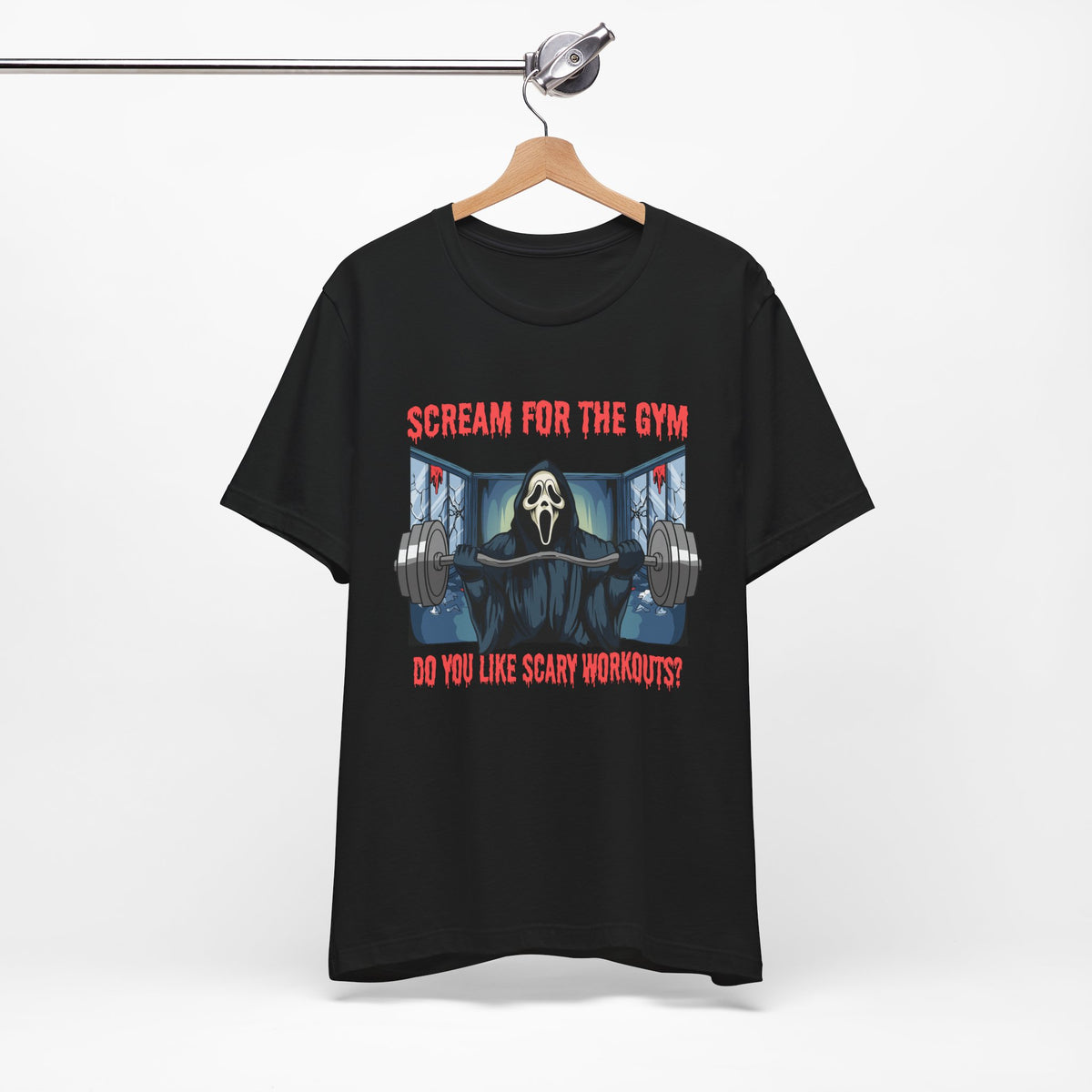 Scream For The Gym Unisex Jersey Short Sleeve Tee